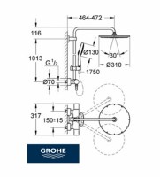 GROHE EUPHORIA 310 RAINSHOWER